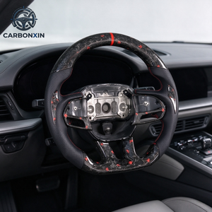 Volant sport en fibre de carbone et cuir forgé sur mesure avec LED pour Dodge Charger GT Challenger Durango SRT Scatpack 2019 2018 2021 - Product Image 6