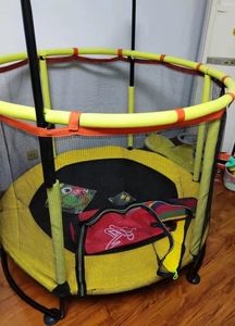 Trẻ em trong nhà ngoài trời nhỏ Trampoline tập thể dục nhảy Trampoline trẻ em của Trampoline với lưới bảo vệ - Product Image 5
