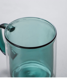 Tazza da Tè in <span class=keywords><strong>Vetro</strong></span> a Doppia Parete 350ml, Colore Personalizzabile, Bicchiere Resistente al Calore con Manico per Casa e Bar - Product Image 3