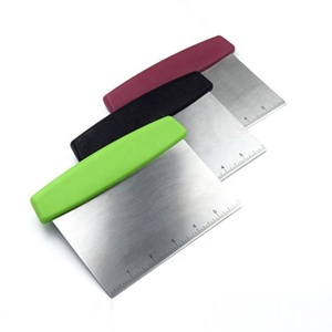 Raspador de masa de acero inoxidable 430 de grado alimenticio con escala de medición - Product Image 2