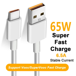 <span class=keywords><strong>สาย</strong></span><span class=keywords><strong>ชาร์จ</strong></span>เร็ว65W <span class=keywords><strong>Super</strong></span> Flash <span class=keywords><strong>VOOC</strong></span> USB C,<span class=keywords><strong>สาย</strong></span>ดาต้าชาร์จ Type C สำหรับ OPPO - Product Image 3