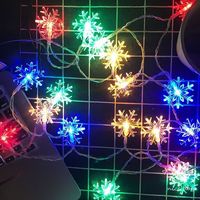 3M Schneeflocke LED Lichterketten Lichterketten Girlanden LED Licht Batterie betriebene Girlande Neujahr Weihnachts dekoration
