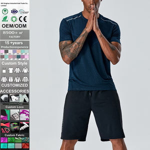 Camisetas Deportivas de Punto Transpirable con Bordado Superior, Logotipo Personalizado, Secado Rápido, para Gimnasio y Fitness, para Hombre - Product Image 1