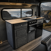 Armoires modulaires en aluminium pour camping-car avec tiroirs, solution de rangement personnalisée pour l'intérieur des camping-cars