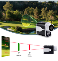 Voyage de durabilité plage de mesure longue distance avec verrouillage de drapeau et fonction de vibration télémètre de golf laser en gros