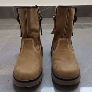 Retro Style Autumn and Winter High Top Thick Soled Leather Boots Outdoor Outdoor Safety Boots Non Slip High Quality <b>Crafted</b> - Product Image 5