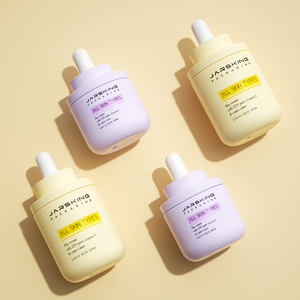 ขวดแก้วกลมขนาด20มล. 30มล. สำหรับใส่น้ำมันสำหรับทำผมบนใบหน้าขวดหยดเซรุ่มบรรจุภัณฑ์พร้อมหลอดหยดโลโก้แบบกำหนดเอง - Product Image 1