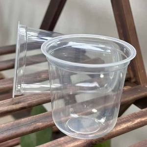 24oz Clear <strong>Plastic</strong> Cold Drink <strong>Cup</strong> with Custom Logo for Coffee Smoothie and Juice - Disposable Drinking <strong>Cup</strong> with Lid - Product Image 3