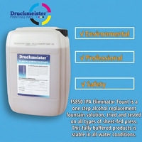 Druckmeister FS850 Éliminateur d'IPA à base d'eau Fount