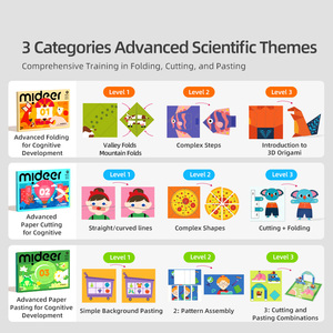 Mideer Libro <span class=keywords><strong>di</strong></span> Giochi Mentali Avanzati: Lasciamoci Intrattenere con l'Origami Livello 1 |   Libro <span class=keywords><strong>di</strong></span> giochi <span class=keywords><strong>di</strong></span> <span class=keywords><strong>logica</strong></span> con piegatura della carta pratico e divertente (3+ anni) - Product Image 4