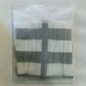 Schwarze Matte Reißverschluss-Verpackungsbeutel mit Eigenem Logo Umweltfreundlich 3-Seitig Versiegelt Wasserdicht Offsetdruck für Kleidung - Product Image 5