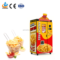 Distributeur automatique de frites commerciales avec logo personnalisé, écran tactile, paiement par carte et mobile, 110V 220V pour parcs et transports