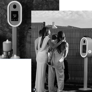 Cabina de Fotos Ovalada Guac and Chips para iPad y DSLR con Estuche de Transporte, Cabina de Fotos para Bodas, Kiosco para Selfies - Product Image 3