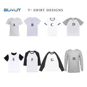 High quality multiple T-shirt designs USA Canada markets China warehouse factory Polyester Sublimation Blanks Printing Tee shirt