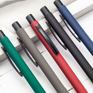Commercial Office Supplies Promotional Gifts <b>Rubber</b> Coated Soft Touch Pen with Custom Logo Metal Engraving - Product Image 5