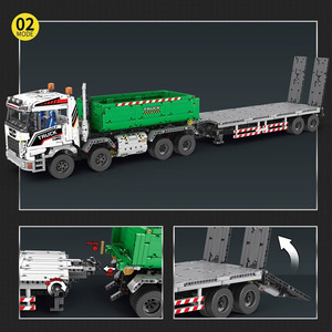 Camion grue à crochet 22021, blocs de construction éducatifs, modèle de voiture télécommandée électrique, jouet pour garçons, cadeau - Product Image 4