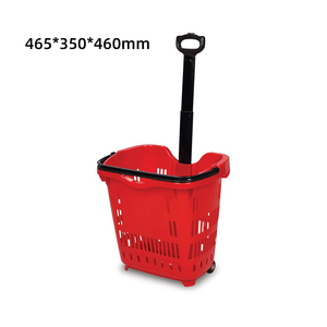 Panier de courses écologique à prix d'usine, paniers à main pour les épiceries, panier de supermarché avec roues - Product Image 4