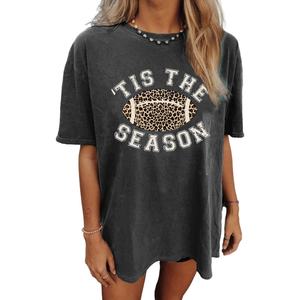 Camiseta holgada de cuello redondo para mujer, camiseta de gran tamaño, camisetas gráficas de flores, camisas de manga corta, camisetas de playa holgadas informales de verano - Product Image 5