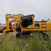 Excavator Bekas PC200 20 Ton dengan Mesin Motor, Gearbox, Pompa & PLC