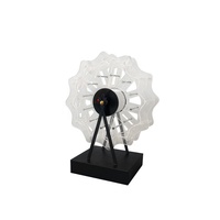 Présentoir rotatif moderne en acrylique LED écologique et lavable, pré-assemblé et recyclable pour verres à shot