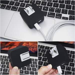 Étui de protection pour <span class=keywords><strong>chargeur</strong></span> à double port USB-C 35W pour MacBook Air 13.6 15 pouces 2023-2024 M3 M2 Chip Power Adapter Sleeve Cover Soft - Product Image 6