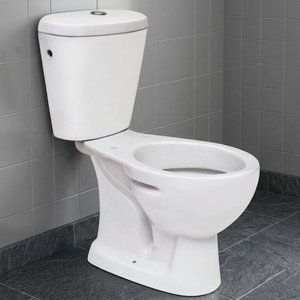 Ensemble WC de luxe deux pièces à poser au sol, design moderne, double chasse, écologique, à évacuation verticale - Product Image 4