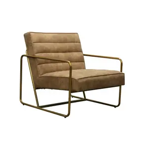 Современное дизайнерское кресло из искусственной кожи, диван в гостиную, в скандинавском стиле, стул для отдыха
