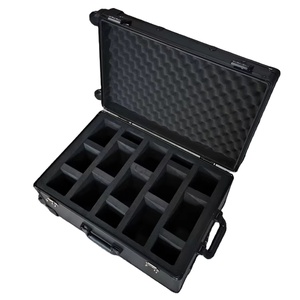Boîte de rangement et de présentation portable pour cartes, personnalisable avec logo, en aluminium de qualité, 5 rangées, pour TCG/CSG/BGS, étui plat à tige de traction, en métal et EVA, Wf286-1 - Product Image 2
