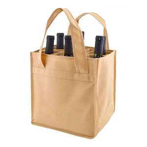 Logo personnalisé promotionnel réutilisable non-tissé mode cadeau cabas prix de gros Rpet non-tissé sac bouteille de vin de Noël - Product Image 3