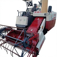Moissonneuse-batteuse d'occasion en bon état avec moteur de 102 CV, machine professionnelle pour la récolte du maïs, du riz et du blé pour les fermes