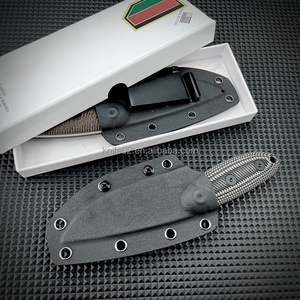 Cuchillo Utilitario Recto Pequeño de Alta Dureza EDC con Mango Completo, Acero D2, Fibra G10, Funda Kydex, Grado Industrial Reforzado para Caza - Product Image 5