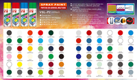 Peinture en aérosol acrylique multicolore à prix direct