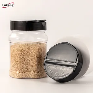 Nhà Máy Bán Buôn Cấp Thực Phẩm Giá Rẻ 100Ml 350Ml 500Ml Chai Gia Vị Jar Pet Gia Vị Container Bao Bì