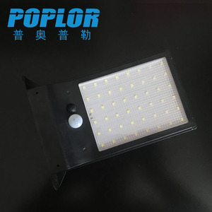 Poplor <b>Led</b> Solar Wall <b>Light</b> 10W 48leds Water Resistant Outdoor Garden Lighting - Product Image 1