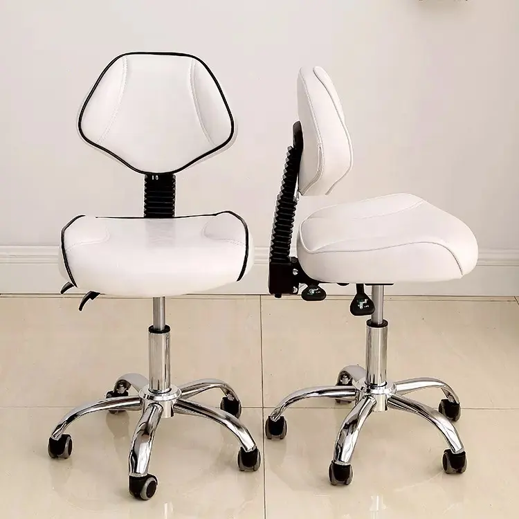 Beauty Salon Drehs itz Hydraulisch verstellbarer Stuhl Drehbarer Büro-PU-Flaschenzug-Zahnarzt stuhl mit bequemer Rückenlehne
