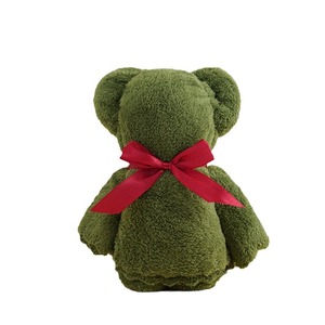 Toallas de Felpa de Coral con Diseño de Oso, 30x30cm, Suaves y Absorbentes, Recuerdo de Boda, Regalo Promocional, Artículos para Fiestas - Product Image 5