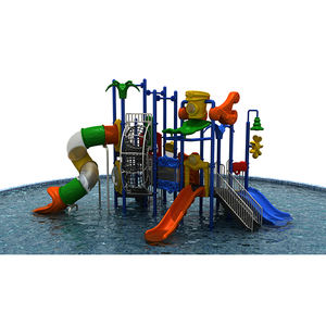 Ensemble de toboggans aquatiques Spot de jeu extérieur pour enfants Inspire Curiosity Team Play Croissance physique et souvenirs heureux - Product Image 1