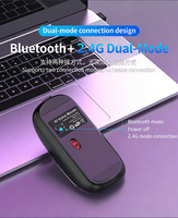 Ratón Inalámbrico Recargable USB Inteligente con IA, Retroiluminación RGB, Traducción Multilingüe, Escritura y Búsqueda por Voz, para Juegos