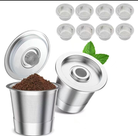 Filtres à café réutilisables K-Cup Keurig 200mL de qualité alimentaire écologique facile à utiliser et à nettoyer outils portables pour le café et le thé