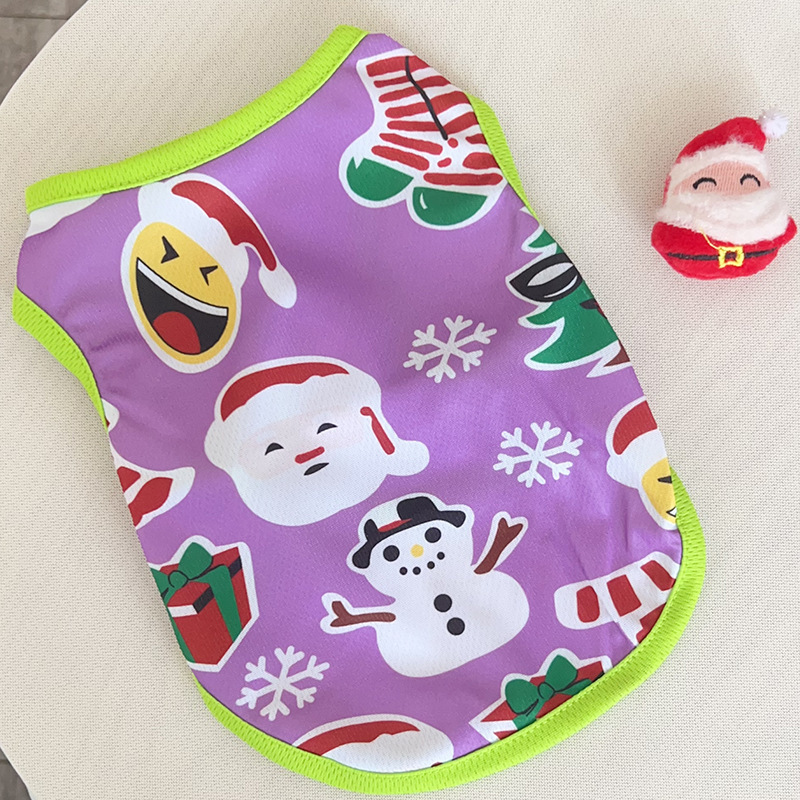 Christmas vest-purple snowman