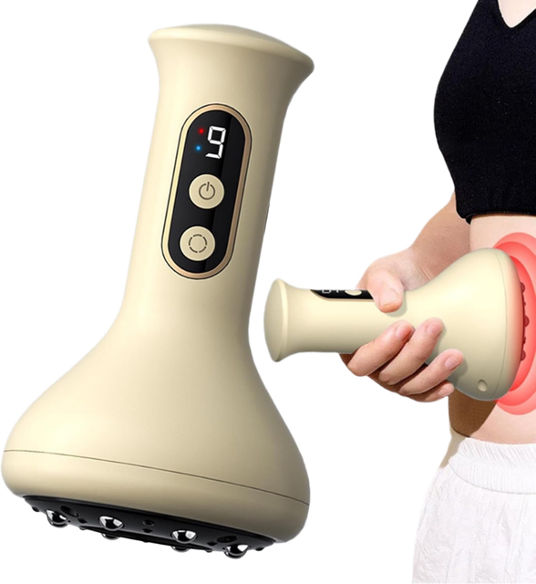Smart Desktop Electric Massager for Weight Loss Handheld 9 Intensity Settings Smart Cellulite Reduction Fat Removal Hands