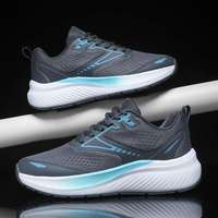Chaussures de course pour hommes de haute qualité, confortables, style baskets, en maille respirante, en tissu et cuir synthétique, basses