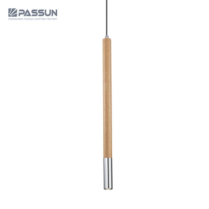 Maison moderne cuisine décoratif cylindre <span class=keywords><strong>tube</strong></span> lustre lampe lumières en <span class=keywords><strong>bois</strong></span> 3 w LED suspensions cylindriques - Product Image 3