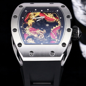 Nuevo Reloj Mecánico Automático de Lujo para <span class=keywords><strong>Hombre</strong></span>, de Alta Gama, con Esfera Luminosa de Dragón Oriental, Esqueleto, Tourbillon, Versátil y Resistente al Agua - Product Image 2