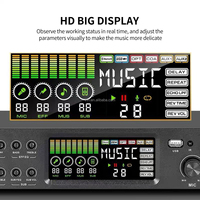 TNH KT-1/KTS-1 préamplificateur professionnel processeur d'écho processeur audio avec suppresseur de retour pour karaoké à domicile KTV