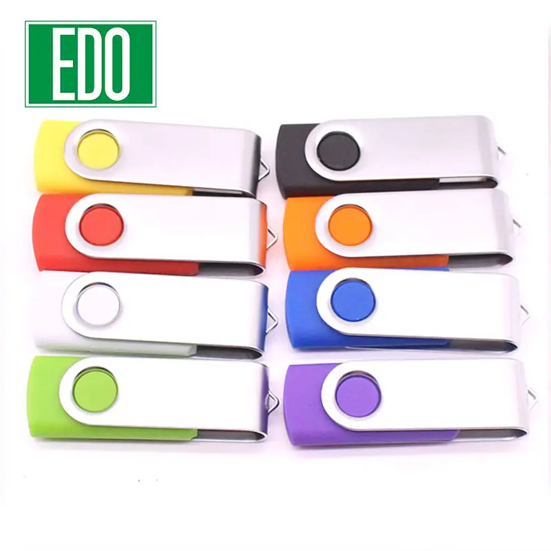 EDO USB Flash dengan 4GB 8GB 16GB 32GB 64GB 128GB Pen Drive Thumb Drive USB Stick Grosir Putar Usb Flash Drive