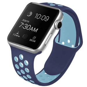 millimetri Doppio Del Silicone di Colore per la <span class=keywords><strong>Serie</strong></span> di <span class=keywords><strong>Apple</strong></span> 6/5/4/3 44mm 40mm Vigilanza di <span class=keywords><strong>Sport</strong></span> Della Cinghia - Product Image 5
