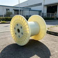 Bobine en plastique ABS monobloc grande et vide, directement d'usine, pour machine d'enroulement de câbles en acier et cuivre pour atelier industriel