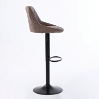 Chaises de salle à manger modernes pivotantes avec cadre en métal, en cuir synthétique PU, tabourets de bar de cuisine, hauteur réglable, plusieurs couleurs, salon