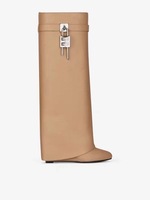 Bottes d'Hiver pour Femme Nouveautés, Bottes de Combat Montantes en Cuir Véritable Sur Mesure, Bottes de Designer Suka à Talon Compensé, Vente Chaude